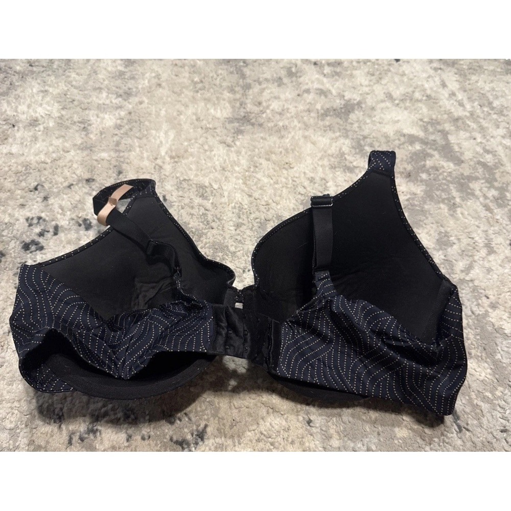 Ambrielle Black Everyday Full Coverage Bra Smooth Cup Support Sz 42D New - Picture 2 of 4